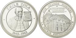 World Coins - France, Medal, Collection Panthéon, Émile Zola, History, , Silver