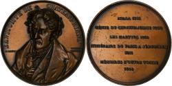 World Coins - France, Medal, François Auguste René, Vicomte de Chateaubriand, Bronze, Bovy