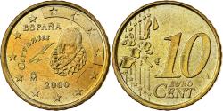 World Coins - Spain, 10 Euro Cent, 2000, Madrid, Nordic gold,