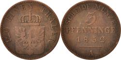 World Coins - Coin, German States, PRUSSIA, Friedrich Wilhelm IV, 3 Pfennig, 1852, Berlin