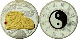 World Coins - France, Medal, Signe du Zodiaque Chinois, Année du Mouton, , Copper