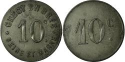 World Coins - Coin, France, Crécy-en-Brie, Crécy-la-Chapelle, 10 Centimes, , Zinc