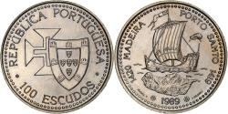 World Coins - Portugal, 100 Escudos, Madeira and Porto Santo, 1989, Lisbon, Copper-nickel