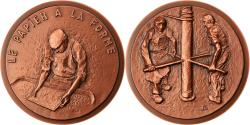 World Coins - France, Medal, Le Papier à la Forme, Business & industry, 1982, , Copper
