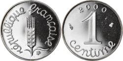World Coins - Coin, France, Épi, Centime, 2000, Paris, Proof, , Stainless Steel