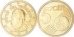 World Coins - Vatican, 5 Euro Cent, 2011, Rome, Doré, , Copper Plated Steel