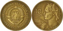 World Coins - Yugoslavia, 10 Dinara, 1955, Aluminum-Bronze, , KM:33