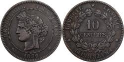 World Coins - France, 10 Centimes, Cérès, 1872, Bordeaux, Bronze, , Gadoury:265a