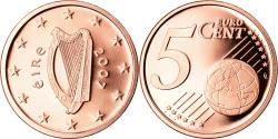 World Coins - IRELAND REPUBLIC, 5 Euro Cent, 2007, Sandyford, BE, , Copper Plated