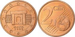 World Coins - Malta, 2 Centimes, 2008, Copper Plated Steel,