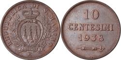 World Coins - Coin, San Marino, 10 Centesimi, 1938, Rome, , Bronze, KM:13