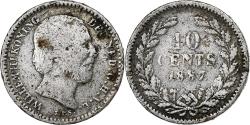 World Coins - Netherlands, William III, 10 Cents, 1887, Silver, , KM:80
