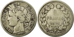 World Coins - Coin, France, Cérès, 2 Francs, 1871, Bordeaux, , Silver, KM:816.2
