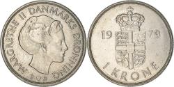 World Coins - Coin, Denmark, Margrethe II, Krone, 1979, Copenhagen, , Copper-nickel