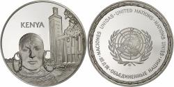 World Coins - France, Medal, Nations Unies, Kenya, Silver,