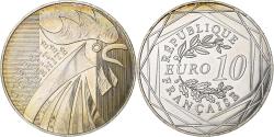 World Coins - France, 10 Euro, Coq, 2014, Pessac, Billon,