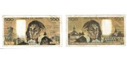 World Coins - France, 500 Francs, Pascal, 1973, T.31, F(12-15), Fayette:71.9, KM:156b