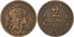 World Coins - France, 2 Centimes, Dupuis, 1902, Paris, Bronze, , Gadoury:107, KM:841