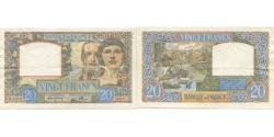World Coins - France, 20 Francs, Science et Travail, 1941, H.4373, AU(55-58), Fayette:12.15
