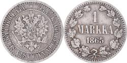 World Coins - Coin, Finland, Alexander II, Markka, 1865, Helsinki, , Silver, KM:3.1