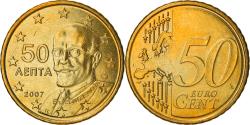 World Coins - Greece, 50 Euro Cent, 2007, Athens, , Brass, KM:213