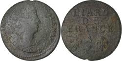 World Coins - France, Louis XIV, Liard de France, 1697, Paris, Copper, , Gadoury:81