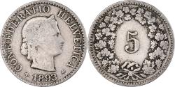 World Coins - Coin, Switzerland, 5 Rappen, 1893