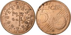 World Coins - Portugal, 5 Euro Cent, 2006, Lisbon, Copper Plated Steel,
