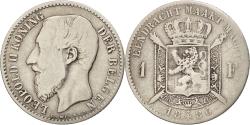 World Coins - Coin, Belgium, Leopold II, Franc, 1886, , Silver, KM:29.1