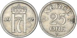World Coins - Coin, Norway, 25 Öre, 1952