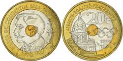 World Coins - Coin, France, Pierre de Coubertin, 20 Francs, 1994, , Tri-Metallic