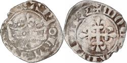World Coins - France, Charles IV, Double Parisis, 1323-1328, Billon, , Duplessy:244b