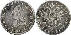 World Coins - Bishopric of Basel, Joseph Sigismund, 12 Kreuzer, 1787, Bâle, Silver,