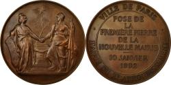 World Coins - France, Medal, Ville de Paris, Mairie du Xème Arrondissement, 1892, Dupuis.D