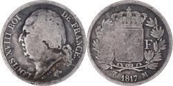 World Coins - Coin, France, Louis XVIII, 2 Francs, 1817, Toulouse, , Silver, KM:710.8