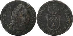 World Coins - France, Louis XV, 1/2 Sol d'Aix, 1769, Aix, Copper,