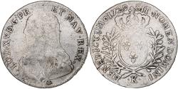 World Coins - France, Louis XV, 1/2 ECU, 44 Sols, 1/2 Écu aux branches d'olivier, 1729