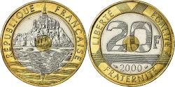 World Coins - Coin, France, Mont Saint Michel, 20 Francs, 2000, Pessac, , Tri-Metallic