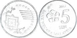 World Coins - Coin, Malaysia, 5 Sen, 2012