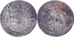 World Coins - Spain, Philip III, 8 Reales, OMNIVM, 1598, Segovia, Silver,