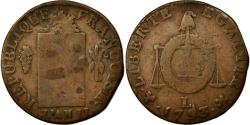 World Coins - Coin, France, Sol aux balances françoise, Sol, 1793, Bayonne, , Bronze