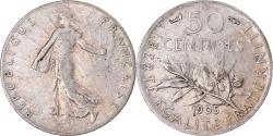 World Coins - Coin, France, Semeuse, 50 Centimes, 1905, Paris, , Silver, KM:854