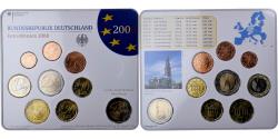 World Coins - Germany, 1 Cent to 2 Euro, Hambourg, 2008, Stuttgart,