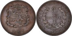 World Coins - Coin, BRITISH NORTH BORNEO, 1/2 Cent, 1887, Heaton, Birmingham,