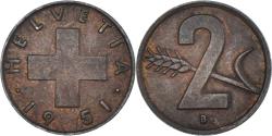 World Coins - Coin, Switzerland, 2 Rappen, 1951