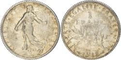 World Coins - Coin, France, Semeuse, Franc, 1918, Paris, Fautée, , Silver, KM:844.1