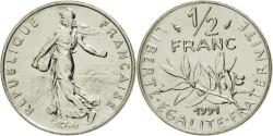World Coins - Coin, France, Semeuse, 1/2 Franc, 1991, Paris, , Nickel, KM:931.1