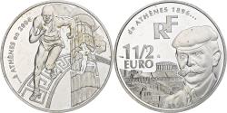 World Coins - France, 1 1/2 Euro, JO 2004 d'Athènes, 2003, Monnaie de Paris, BE,