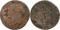World Coins - France, Louis XVI, Sol, 1791, Strasbourg, Copper, , Gadoury:350