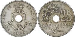 World Coins - Belgium, 25 Centimes, 1909, Copper-nickel, , KM:62